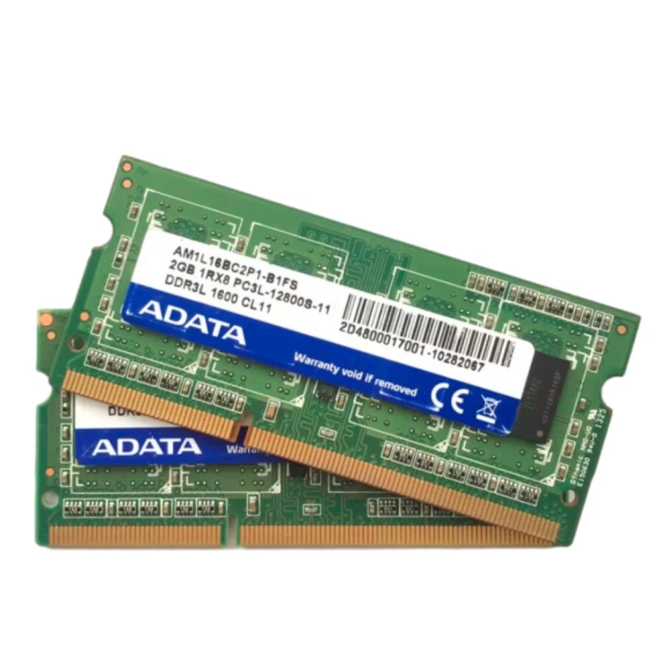 ADATA Memory PC3L-12800S DDR3 1600MHz 2GB 1R*8 AM1L16BC2P1-B1FS Laptop Memory - Image 1 of 1