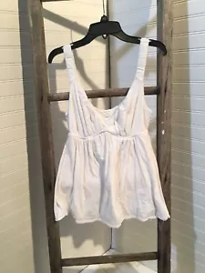 Canotta J.Crew donna XS bianca con cinturino vestibilità ampia 100% cotone 257 - Foto 1 di 12