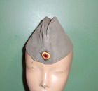 1976 West German Armed Forces Bundeswehr Moleskin Gray Side Cap Hat Sz Medium 58