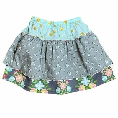 Matilda Jane Hello Preciosa Falda en Niveles Talla 2 Lunares Floral Adorable Foto 1 de 3