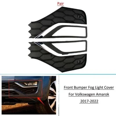 Front Fog Light Cover Grille Bezel For Volkswagen Amarok 2017-2022 Pair - Изображение 1 из 4