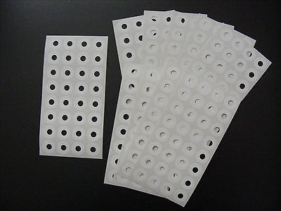 250 White Paper Page Ring File Hole Punch Adhesive Sticker Reinforcer Protector • 1.95£