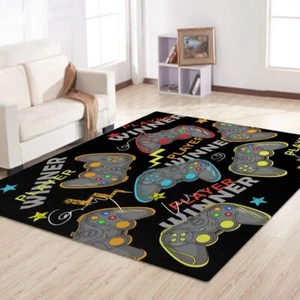 Gaming Room Carpet Rugs For Kids Teen Boys Bedroom Gamer Room Decor Area Rug Car - Picture 1 of 8