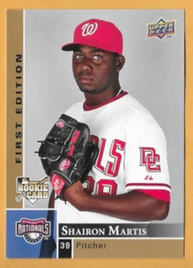 SHAIRON MARTIS WASHINGTON NATIONALS #391 - UPPER DECK FIRST EDITION NM-MT 2009 - Picture 1 of 2