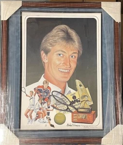Wayne Gretzky Autografo "Il Grande - Giorni Oiler" Litografia 48/99 JSA Lettera - Foto 1 di 5