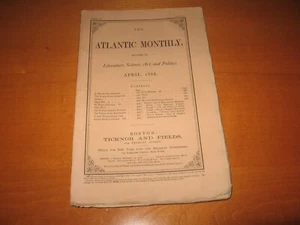 1868 Atlantic Monthly, April, Henry James: A Most Extraordinary Case, Others - Picture 1 of 3