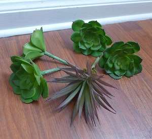 5 Stck. Mini-Pflanzen Kunstschnee Lotus Agave Sukkulenten Landschaft - Bild 1 von 3