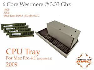  Carte Processeur CPU Tray 6 Core Mac Pro 4. 1 firmware 5.1 (2009) 16/32/48GB - Bild 1 von 4