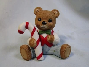Figura de oso de Navidad vintage HOMCO con bastón de caramelo - Imagen 1 de 4