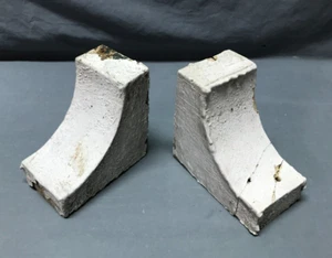 Ein Paar kleine antike Holz Corbel Buchstützen Vintage Veranda Regal Klammern alt 955-24B - Bild 1 von 11
