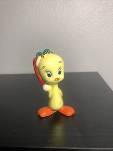 Vitg 1979 Looney Tunes Tweety Bird Christmas Ornament Ceramic Warner Bros Japan - Picture 1 of 9