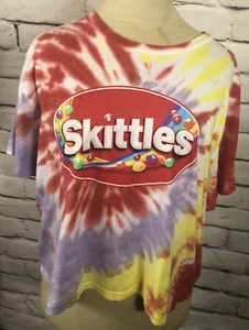Top corto Skittles para mujer talla XL tie dye manga corta - Imagen 1 de 4