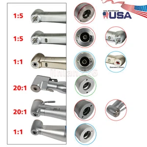 Dental 1:1 1:5 20:1 (LED Glasfaser) Winkelstück für KaV NSK Sirona - Bild 1 von 68