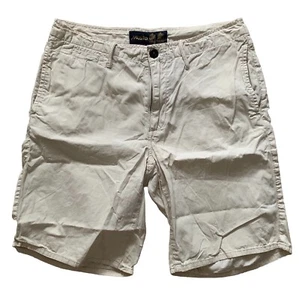 Musto cremefarbene Herrenshorts Baumwolle Reißverschluss 30 Zoll Taillentaschen Maritim Segeln - Bild 1 von 6