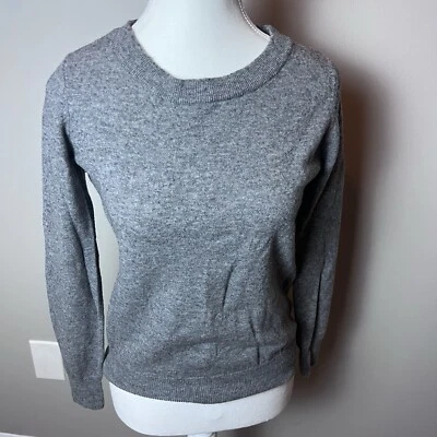 Suéter XXI Essentials Forever 21 100% Lana Tejido Gris Talla Mediana SOFT CREW B11 Foto 1 de 4