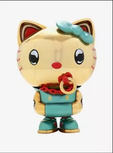 Kidrobot Quiccs x Hello Kitty Gold Chrome Lucky Lady figura in vinile tema caldo - Foto 1 di 7