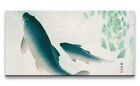 Remaster 120x60cm Ohara Koson traditionell japanische Kunst Koi Fische Malerei J