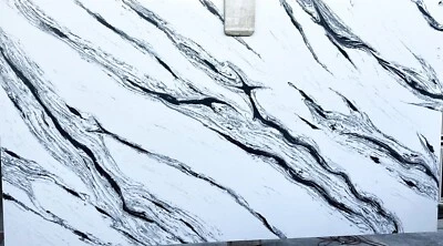 Calacatta Quartz Slab Polished white 127x64x3/4 (Sq Ft ) for countertop - Image 1 of 4