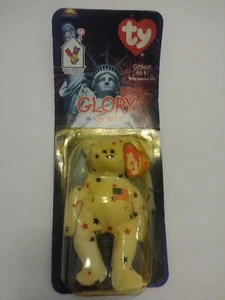 TY BEANIE BABY "GLORY THE BEAR" RONALD MCDONALD CHARITIES RARE TAG ERRORS NIB - Picture 1 of 3