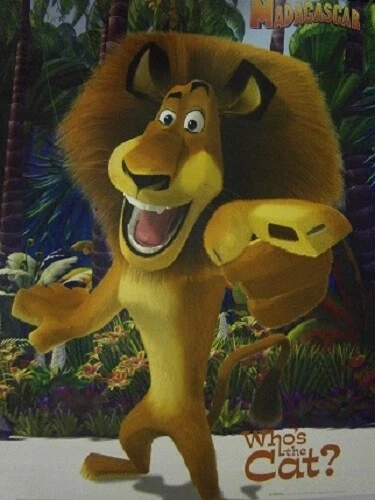 Mini Poster Madagascar Alex the Lion Who's the Cat? Dreamworks - Image 1 of 1