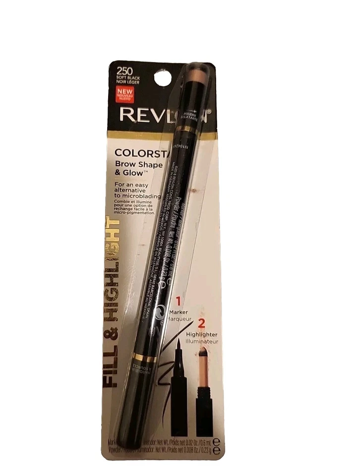 Revlon Colorstay Shape & Glow Eye Brow Marker and Highlighter #250 Soft Black - Image 1 of 1