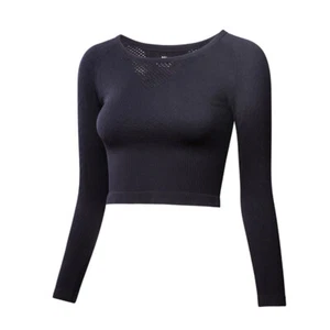 Long-sleeved Yoga Clothes Fitness Women Sweatshirt Workout T-shirt - Picture 1 of 11