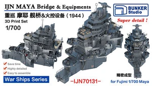 BUNKER IJN70131A 1/700 IJN MAYA Bridge & Equipments 1944 3D Print Parts - Picture 1 of 5