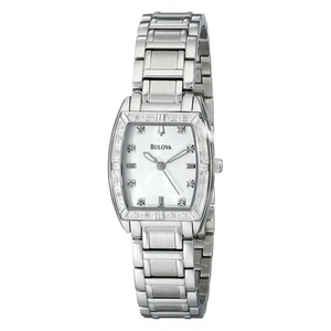 Bulova Highbridge Women's Watch Stainless Steel Diamonds Accent 96R162 - Picture 1 of 7