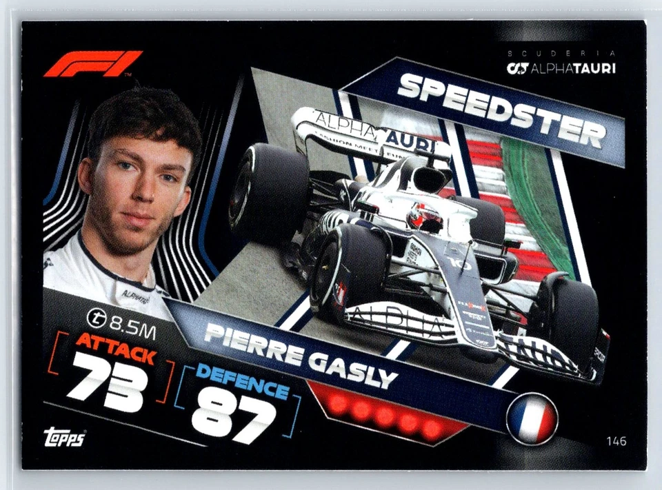2022 Topps Turbo Attax F1 Pierre Gasly Speedster #146 - Image 1 of 2