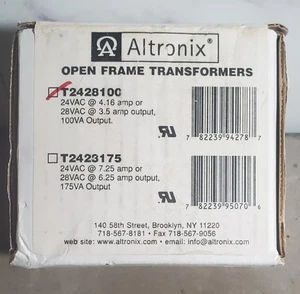 Altronix Open Frame Trafo T2428100 24V AC 4A Original - Bild 1 von 2