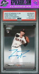 2023 Topps Stadium Club Base Autographs #SCBAFP Ford Proctor PSA 8 - Foto 1 di 2