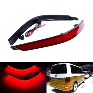 2x Rot LED Bremslicht Reflektor Rücklicht passend für VW T6 2016- mit Heckklappe - Bild 1 von 12