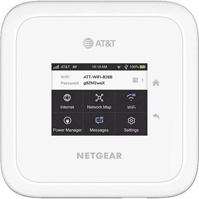 NETGEAR Nighthawk M6 5G MR6110 White WiFi 6 Mobile Router AT&T - With SIM Card - Image 1 of 4