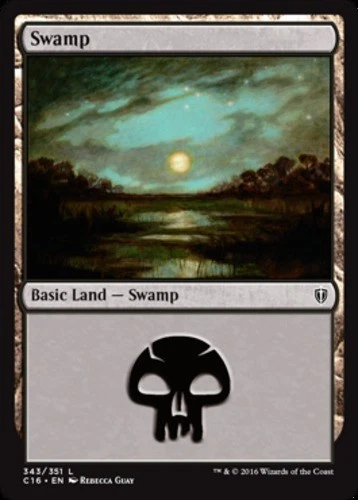 Swamp (343) - Commander 2016 #343/351 MTG Magic The Gathering - Image 1 of 1