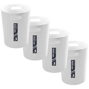 4 Pack Small Trash Can for Bathroom - 3 Gallon/12-Liter Wastebasket, Round Pl... - Picture 1 of 6