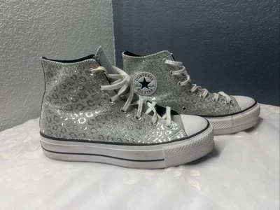 Converse All Star Leopard Silver Talla 10 Mujer’s 572043C Foto 1 de 4