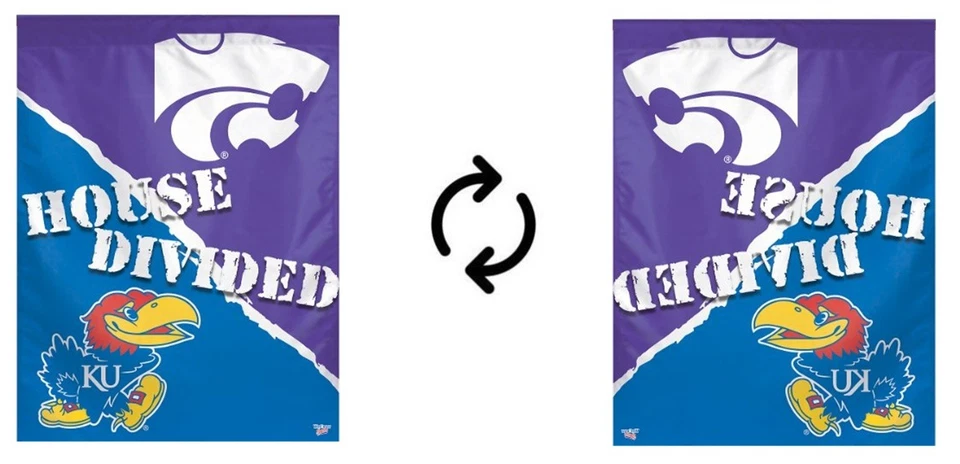 堪萨斯州和堪萨斯州议会大厦分旗全新带标签单面 27x27 英寸 — 第 1/1 张图片