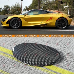 Real Carbon Fuel Cap for Mclaren 720s Fuel Tank Cover Trim Adhesive Gas Cap - Imagen 1 de 8