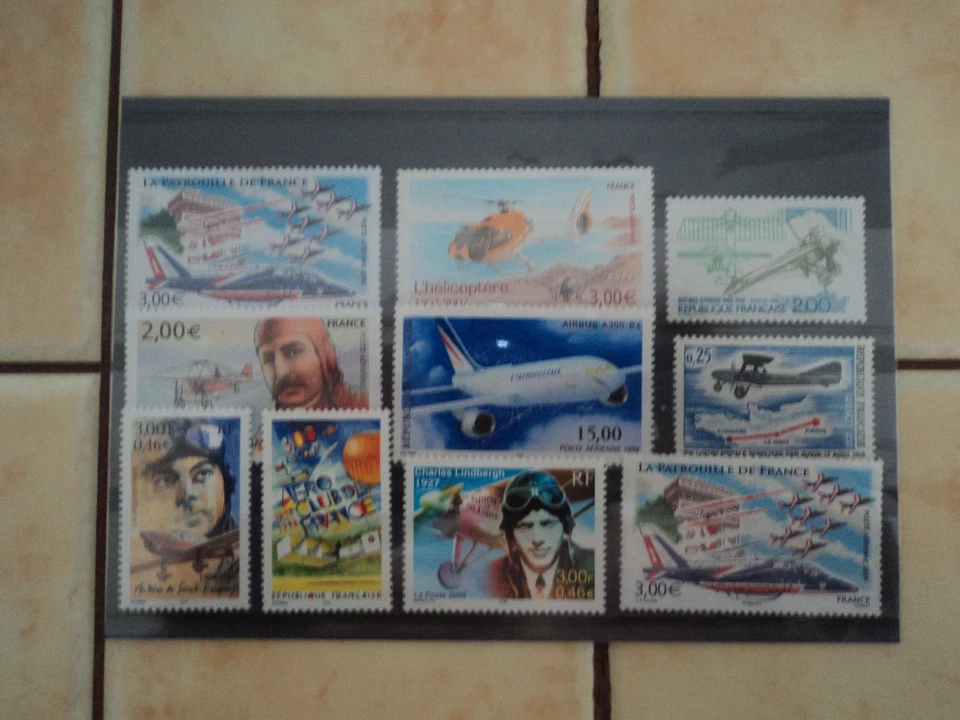 1 lot timbres (9) neuf** poste aérienne - Photo 1/1