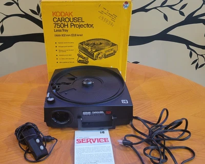 Kodak Carousel 750H Slide Projector w/ Remote & 102mm f/2.8 Lens Orig. Box Kmart - Image 1 of 4