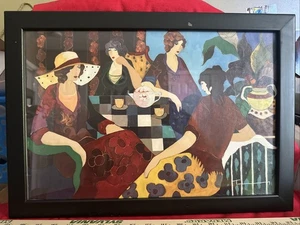 Itzchak Tarkay  signed Framed Canvas 12”x18” - Picture 1 of 8