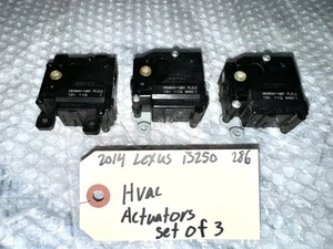 2014 - 2020 LEXUS IS250 IS350 AIR CONDITIONING DAMPER SERVO SET OF 3 OEM - Foto 1 di 9