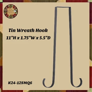 Tin Display Wreath Over the Door 2 sided - Picture 1 of 2