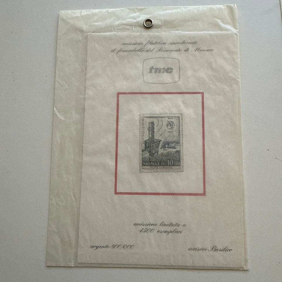 Emissione Filatelica Francobollo Monaco Argento Ed.limitata Basilico - Immagine 1 di 1