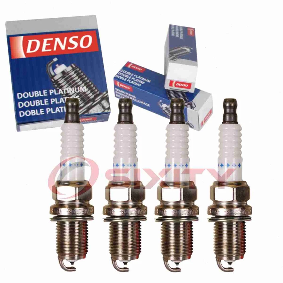 4 pc Denso Platinum Long Life Spark Plugs for 1993-2002 Mitsubishi Mirage fp - Image 1 of 4