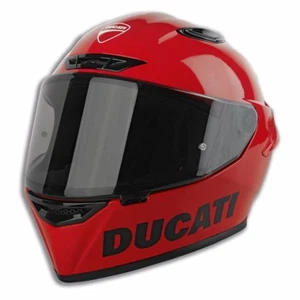 Casco Moto Integrale Originale Ducati Logo Red Lucido 98108836 - Picture 1 of 5