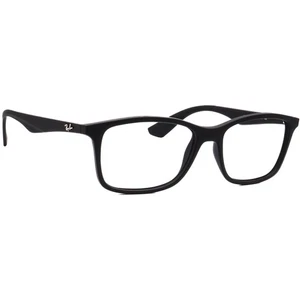 Ray-Ban Eyeglasses RB 7047 5196 Matte Black Square Frame 56[]17 145 - Picture 1 of 6