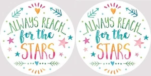 Always Reach for the Stars Car Coasters Set of 2 - Picture 1 of 1