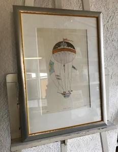 Original Radierung,H. Weld,Echtholzrahmen,Passepartout,handsigniert,limitiert - Bild 1 von 5