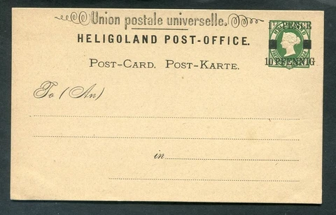 Helgoland Ga P3I Impeccable MNH Mint (T3554 Cover
